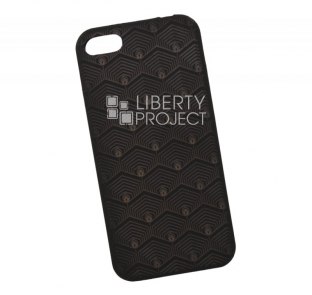 Кейс "LP" для Apple iPhone 5/5S/5SE силиконовый "Коллекция " (сияние, цвет черный)